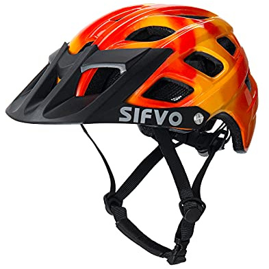 SIFVO Kids Bike Helmet Kids Helmet Age 6 + Boys and Girls Bike Helmets with Cool Visor, Bike Helmets for Kid, Youth Bike Helmet Adjustable & Lightweight (54-57cm)