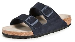 Birkenstock Unisex Arizona BS Suede Leather Midnight Sandals 8 UK