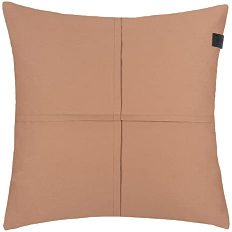 Schöner Wohnen Kollektion Kissenbezug Soft - Kissenbezug 38x38 Baumwolle - Dekokissen Zimt - Kissenbezug ohne Füllung - Sofakissen waschbar pflegeleicht