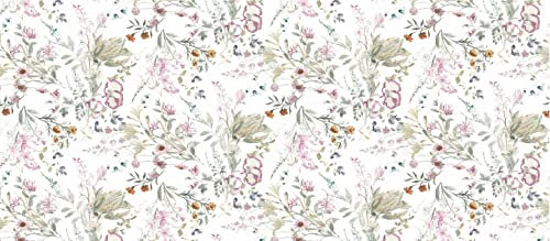 d-c-fix Wachstuchtischdecke PVC-free Whisper Flower - abwaschbar wasserdicht - In- & Outdoor - Wachstuch Plastik-Tischdecke Wachstischdecke Tischtuch - 110 cm x 140 cm eckig