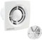 Airope - AC -100 mm Ventola Estrazione Ventilazione Standart + Valvola di non Ritorno Aria, 99 m³ /h, Silenzioso per Bagno, Wc,Cucina,Buro,Garanzia 5 ANNI.