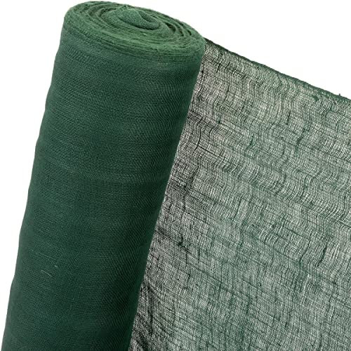 HaGa® Jutegewebe 250g/m² in 1m Breite (Meterware) in grün - Pflanzen Winterschutz Schattiergewebe Jutestoff