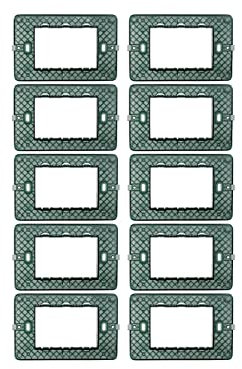 Supporto Compatibile Con Vimar Plana, Supporto Per Scatola 502 503 504 507 (10, 3 Moduli/Posti)