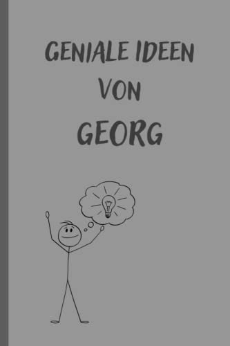 Geniale Ideen von Georg: Notizbuch/Tagebuch/Notizbuch von Georg