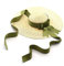 Frauen Strohhut Ribbon Bogen Sonnenhut Breiter Krempel Elegantes Hut Flacher Sunhat Sommer Beach Hut Für Damen Mädchen