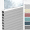 bobodeco Wabenplissee Plissee ohne Bohren Verdunkelung Klemmfix Thermo Verdunklungsplissee, Hellgrau-Weiß 45x130 cm(BxH), 100% Verdunkelnd & Sicht- & Schallschutz, Wärmeisolierung für Fenster & Tür