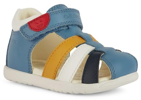 Geox Bébé garçon B Sandal MACCHIA Boy, Avio Multicolor, 22 EU