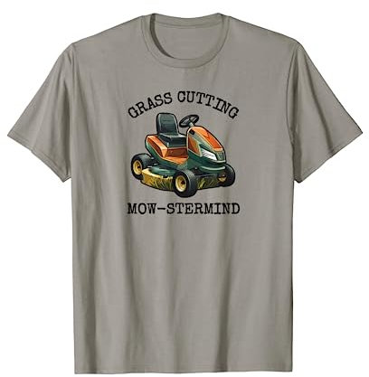 Mens Lawn Care Tee Ride-On Mower Turf Pun Joke Grass Cutting Pro T-Shirt