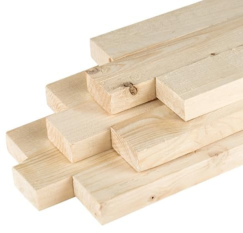 MyTimber® Holzlatten als Bauholz Dachlatten | Holz zum selber bauen | 4 x 6cm breit| Kantholz 2m lang | Holzlatte für als Konstruktionsholz für dein DIY-Projekt