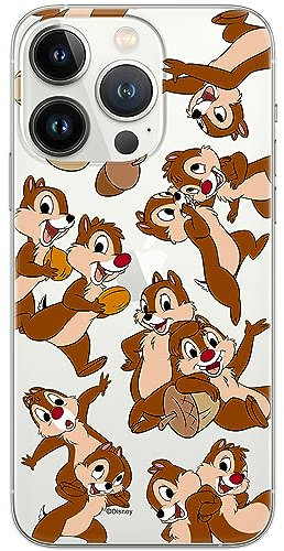 ERT GROUP Handyhülle für iPhone 13 PRO MAX Original und offiziell Lizenziertes Disney Muster Chip & Dale 004 optimal an die Form des Handy angepasst, teilweise transparent
