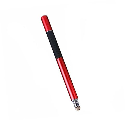 Stylet Capacitif en Métal, Rouge, pour Écrans Tactiles | Pointe Précise, Compatible Téléphones et Tablettes, Style Élégant, pour Dessin et Prise de Notes au Quotidien