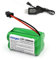nvizyeu Batteria ricaricabile da 4,8 V, batterie AA ricaricabili, 1500 mAh, spina SMA 2P, adatta per auto radiocomandata, auto giocattolo elettrica, dotato di cavo di ricarica USB