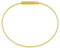 Made by Nami Bracciale in corda metallica da uomo argento con chiusura a vite gioielli da uomo, gold