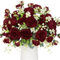 Floweroyal 4 Bündel Pfingstrose Künstliche Blumen Weinrot Blumen Seidenpfingstrosen Blumensträuße für Hochzeit Partei Tischaufsätze Blumenarrangement Heim Küche Dekor