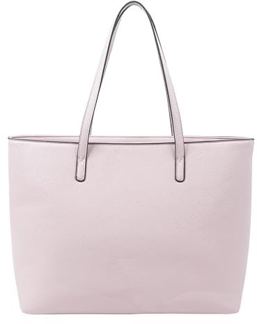 Tommy & Kate HARLEY Classic Tote Bag for Women, Premium Quality Shoulder Bag Grain Texture with Inner Pockets, Spacious and Stylish - Ideal for Work, Travel, and Daily Use (Baby Pink)