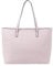 Tommy & Kate HARLEY Classic Tote Bag for Women, Premium Quality Shoulder Bag Grain Texture with Inner Pockets, Spacious and Stylish - Ideal for Work, Travel, and Daily Use (Baby Pink)