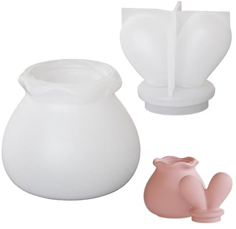Attuslla Silikonformen Epoxidharz mit Deckel, Hasenohren Aufbewahrungsbox Silikonform, Schmuck Resin Form Schmuckbehälter für Heimdekoration, Handwerk DIY