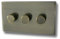 Screwless Antique Brass LED Dimmer Switch (3 Gang) - LAB523