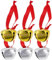 6 Stück Polar Express Glocke Dekoration Weihnachten Home Dekorationen Baum Glaube Glocke Ornament Hängende Weihnachten Jingle Bells Dekorative Metallglocke Xmas Bell DIY Festival Anhänger Eisen