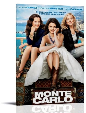 LISHDUNS Monte Carlo Filmposter, Schlafzimmer, Wohnzimmer, Wanddekoration, Poster, Ästhetik, Art-Deco, 20 x 30 cm, Rahmenstil