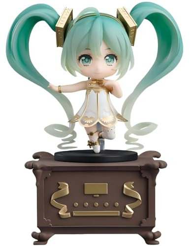 Keyhvao Miku-Figur, 10 cm, austauschbare Gesichter, Statuen, Symphonie, 5. Jahrestag, niedliche Dekoration, PVC-Material, Geschenke für Fans, Unisex