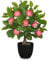 Künstliche Pflanze Deko Apfelbaum, 40cm Plastik Pflanze im Topf, Kunstpflanzen Wie Echt, Apfelpflanzen Künstlich mit Apfelzweig und Früchte Zimmerpflanzen für Home Decor Wohnzimmer Küche Büro