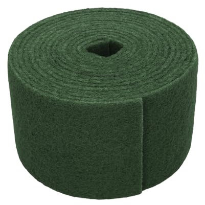 Éponge en fibre verte professionnelle. Rouleau de 14 cm x 6 m.