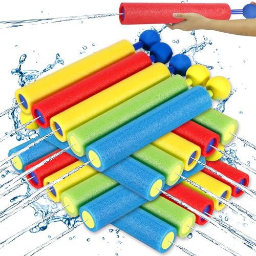 RDDAIPE 20 Stück Wasserspritze Kinder, Wasserpistole Schaumstoff Wasserspritzpistole, Wasserpistolen für Kinder, Schaumstoff Water Gun, Sommer Outdoor Pool Beach Wasserspielzeug für Erwachsene