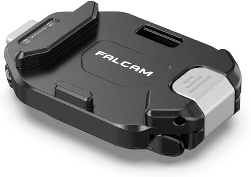 Kit de Placa de Liberación Rápida Multiagujeros FALCAM F38, Sistema QR de Aluminio de 38 mm con Adaptador de Rosca de 1/4 a 3/8, Compatible con Trípodes Sony Canon, Estabilizadores DSLR y Sliders