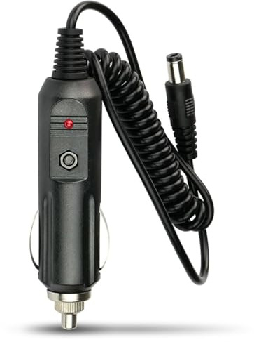 12V KFZ Auto Adapter Universal Ladegerät mit 5,5mm x 2,1mm Stecker Ladekabel für DVD Player Router Lautsprecher LED Lichtleisten GPS Milchpumpe Bartschneider Nitecore Zigarettenanzünder