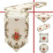 Quinnyshop Weihnachts-Tischdeckchen 60 cm Rund Polyester, Weiß