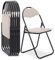 Raburg Klappstuhl 6er-Set, praktisches Gästestuhl-Set zum Klappen, gepolstert, leicht & bequem, Belastbarkeit 100 kg, Metallgestell, für Gäste, Büro, Event & Party, Paul, Beige/Schwarz