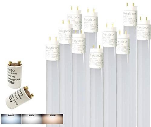 10 150cm LED Tube Röhre Leuchtstoffröhre Nanoröhre Röhrenlampe 24w 150cm 2280 Lumen G13 kaltweiss inkl. LED Starter