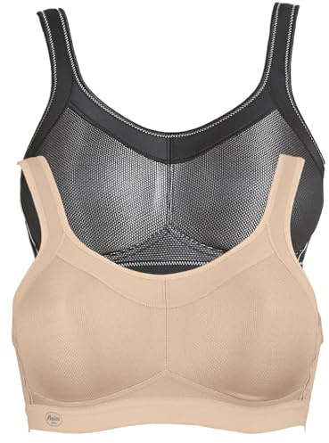 Anita 2er Sparpack Sport BH Momentum 5529 Gr. 80G in 1xdesert 1xschwarz