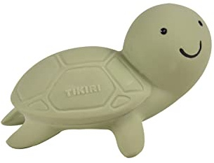 Ocean Buddies 3-in-1 Schildkröte, Rassel, Beißring, Badespiel, 100% Naturkautschuk