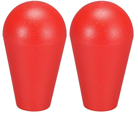 uxcell Ellipse Oval Joystick Head Rocker Ball Top Handle American Type Arcade Game DIY Teile , rot, 2Pcs