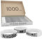 GA Event Solutions 1000 pulseras de acceso de Tyvek para diseñar e imprimir en color plateado, pulseras de acceso para fiestas, festivales, eventos
