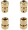 Othmro 4Pcs connettori rapidi per tubo dell'acqua da giardino e prato da giardino, adattatori per rubinetto, dimensioni di connessione 5/8 connettori rapidi in ottone adattatori per tubo da giardino