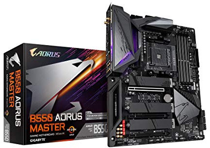 Gigabyte B550 AORUS Master (AM4 AMD/B550/ATX/Triple M.2/SATA 6Gb/s/USB 3.2 Gen 2/WiFi 6/Realtek ALC1220-Vb/Fins-Array Dissipatore di calore/RGB Fusion 2.0/DDR4/Gaming Schede madri)