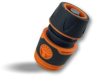 Raccord de tuyau d'arrosage | Lot de 10 | Pour jonction tuyaux Ø 15 mm avec tétines standards | Système waterstop si débranchement | Matériau PP et ABS | Longue durée de vie | Kibros JRAST15x10