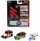 Jada Toys 253251012 Jurassic Park 3er Set A Nano Sammelautos, 1993 Ford Explorer, Jeep Wrangler 12, A109 Helikopter, 4 cm, ab 3 Jahren, bekannt aus der gleichnamigen Filmreihe