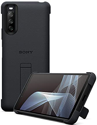Stilvolles Cover mit Standfuß für das Xperia 10 III, schwarz