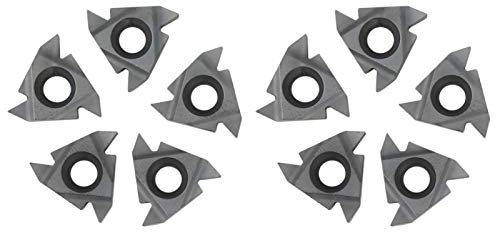 EVTSCAN 10Pcs CNC-Drehmessereinsätze Gewindeschneid-Drehmaschine 16ER AG55