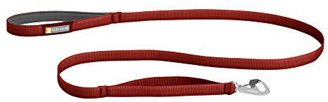 RUFFWEAR Front-Leine, leicht, 1,5 m, Starke Leine mit gepolstertem Griff und sicherem drehbarem Crux-Clip, kompaktes, flaches Tubelok-Gurtband, Red Clay (Einheitsgröße, für alle Rassen)