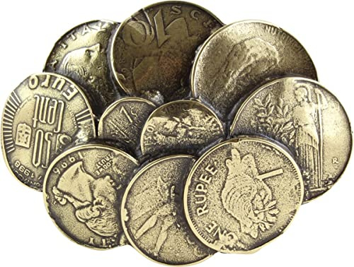 BELTINGER Gürtelschnalle Coins 4,0 cm | Buckle Wechselschließe Gürtelschließe 40mm Massiv | Wechselgürtel bis 4cm