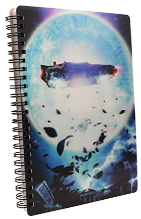 SD TOYS UNI25175 Return to the Futur DeLorean 3D Effect Notebook, Nylon, Multicolor