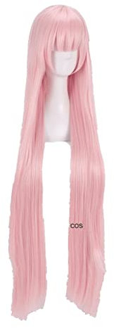 Wig For DARLING in the FRANXX 02 Zero Two Cosplay Wigs Long Pink Heat Resistant Synthetic Hair Wig + Wig Cap OnlyWig