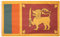 MUWO Flagge Nations Together 90 x 150 cm Nationalmanschaften, doppelseitige Gartenflagge, wetterfeste Fanflagge, Fußballflagge Polyester Länderfagge Deutschland mit Ösen (Sri Lanka)