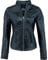 URBAN 5884 Giacca Pelle Donna, Giubbino in Vera Pelle d'Agnello, Modello Corto e Aderente, Pelle Liscia e Morbida, Nero, L