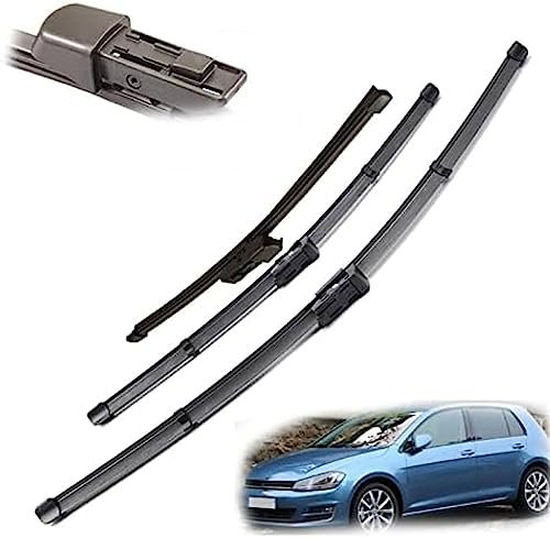 26 18 11 3 Stück Scheibenwischerblätter vorne und hinten, für VW, für Golf 7 MK7 2012 2013 2014 2015 2016 2017 2018 Scheibenwischer